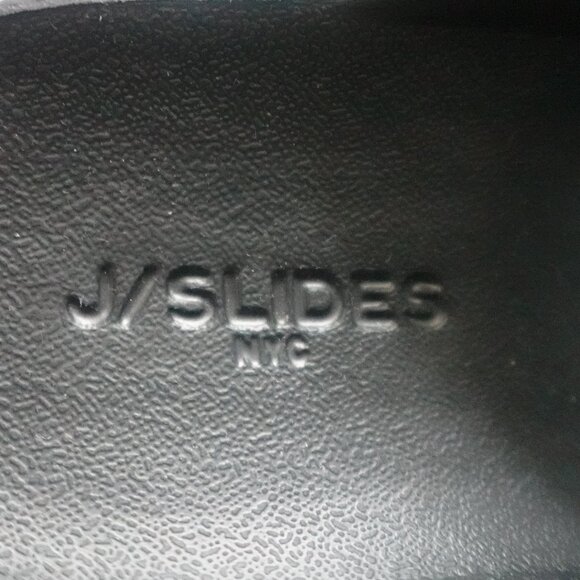 J/Slides tan on sandal in black - Picture 3 of 9